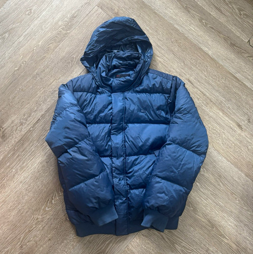 Lacoste blue hooded down zip - lacoste,