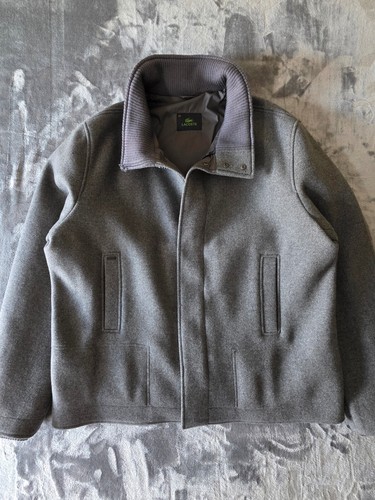 Lacoste wool blend zip front
