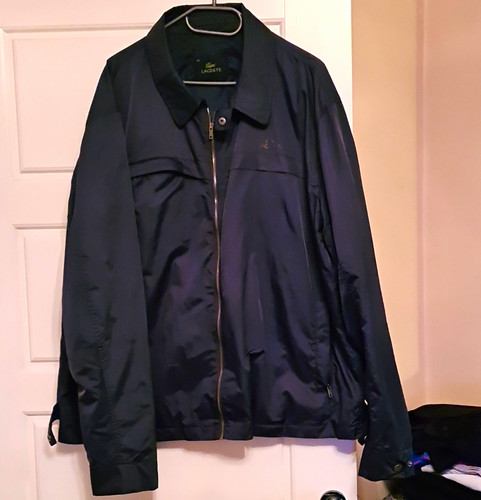 Lacoste navy camouflage jacket - navy,